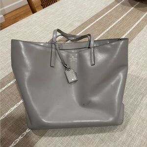 Kate Spade Charcoal Leather Tote